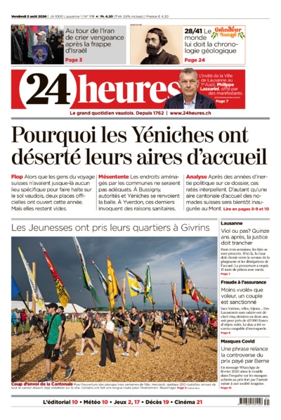 Dernière édition du journal 24 heures