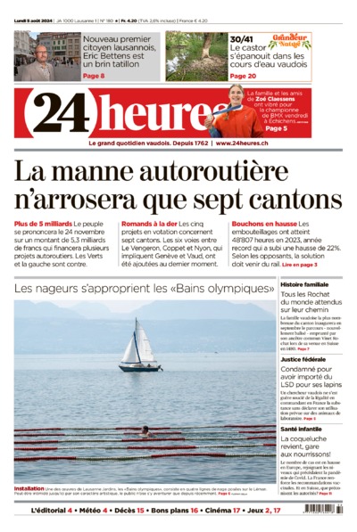 Dernière édition du journal 24 heures