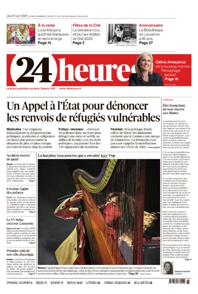 Dernière édition du journal 24 heures