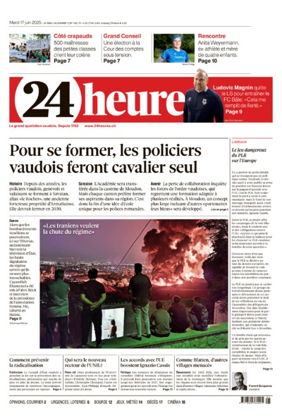 Dernière édition du journal 24 heures