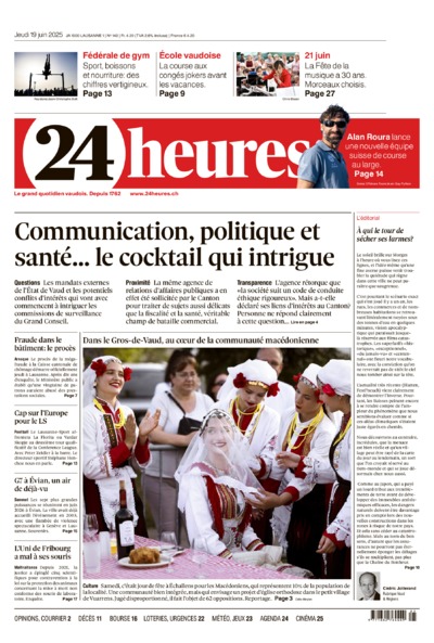 Dernière édition du journal 24 heures