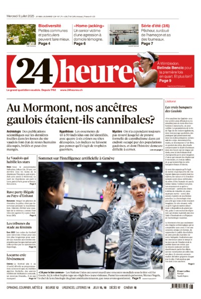 Dernière édition du journal 24 heures