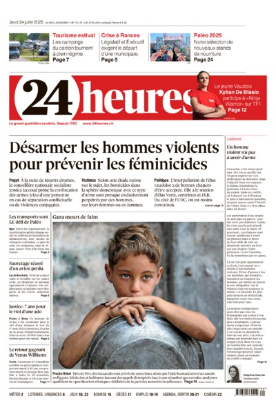 Dernière édition du journal 24 heures