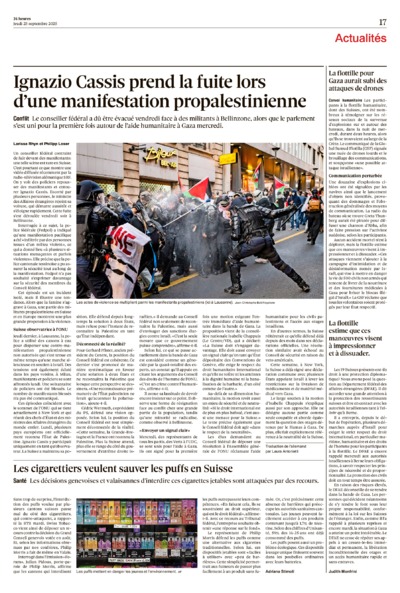 Dernière édition du journal 24 heures