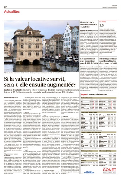 Dernière édition du journal 24 heures