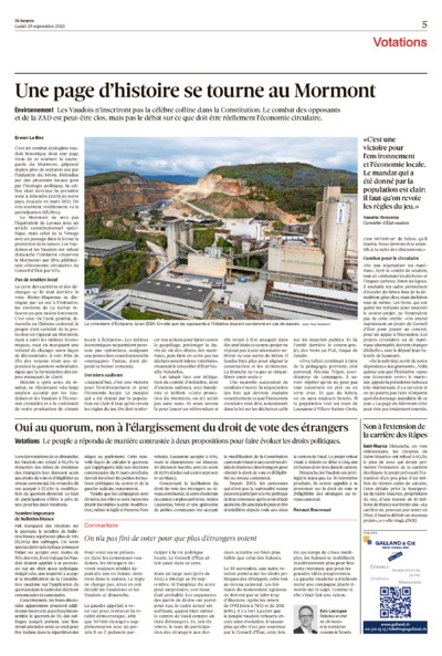 Dernière édition du journal 24 heures