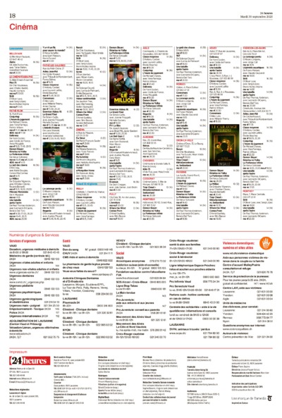 Dernière édition du journal 24 heures