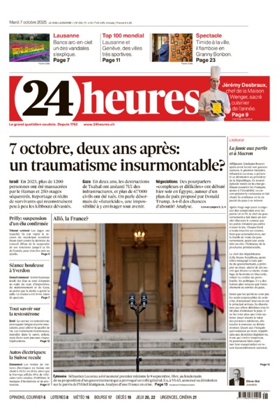 Dernière édition du journal 24 heures