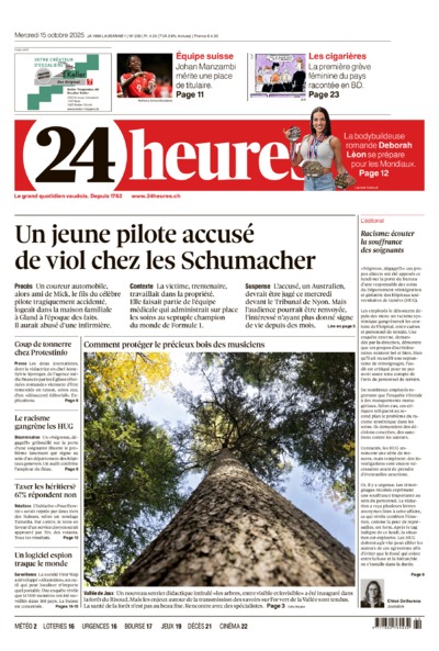 Dernière édition du journal 24 heures