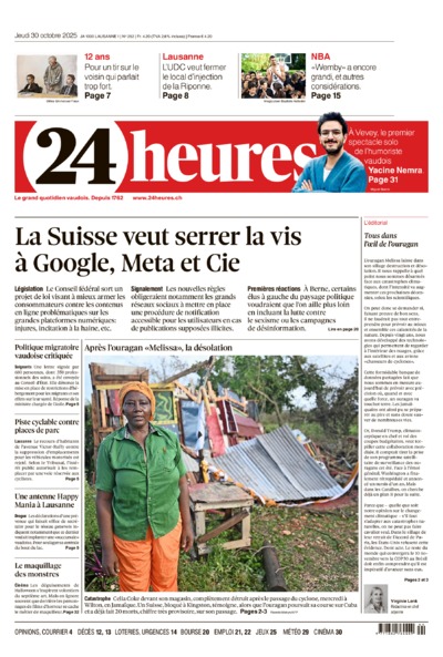 Dernière édition du journal 24 heures