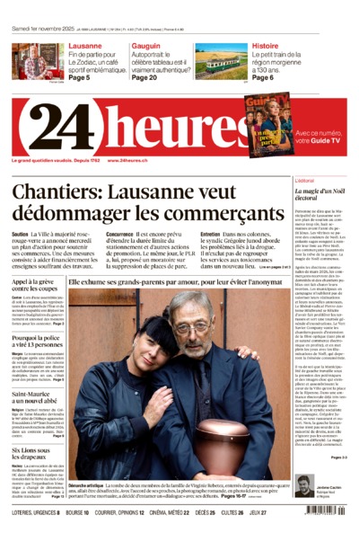 Dernière édition du journal 24 heures