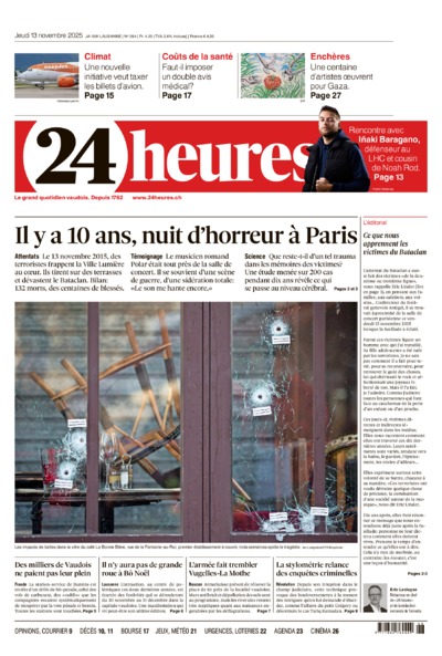 Dernière édition du journal 24 heures