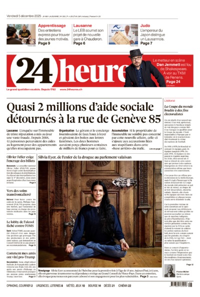 Dernière édition du journal 24 heures