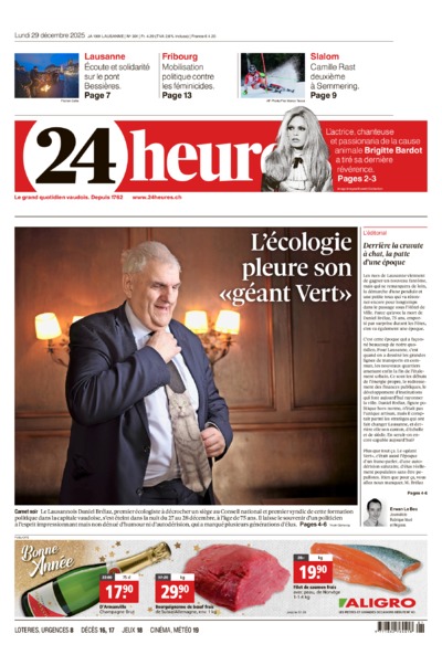 Dernière édition du journal 24 heures
