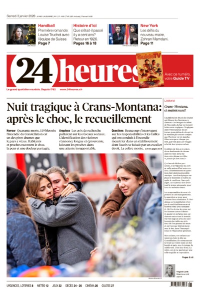 Dernière édition du journal 24 heures