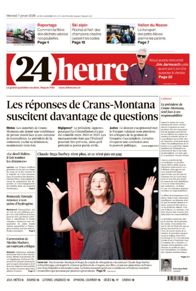Dernière édition du journal 24 heures