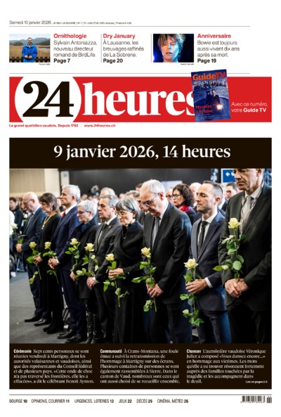 Dernière édition du journal 24 heures