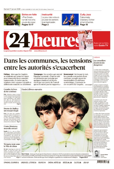 Dernière édition du journal 24 heures