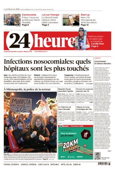Dernière édition du journal 24 heures
