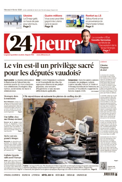 Dernière édition du journal 24 heures
