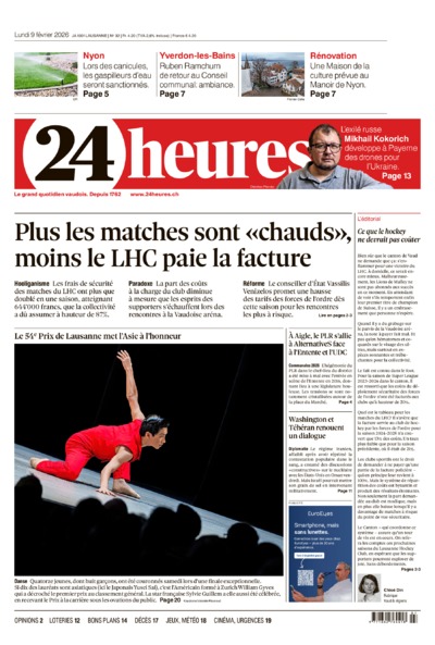 Dernière édition du journal 24 heures