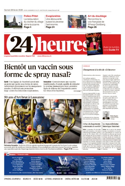 Dernière édition du journal 24 heures