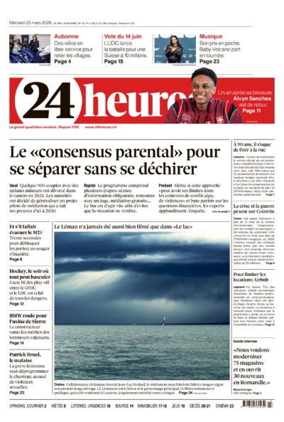 Dernière édition du journal 24 heures