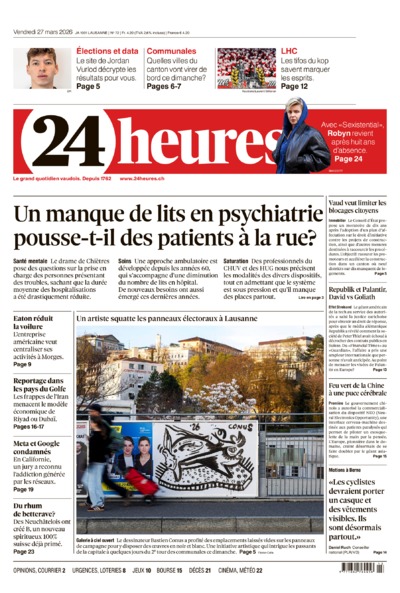 Dernière édition du journal 24 heures