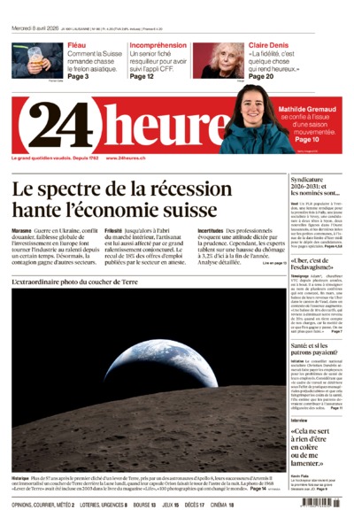 Dernière édition du journal 24 heures