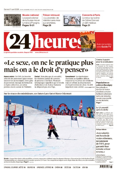 Dernière édition du journal 24 heures
