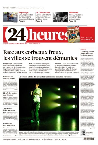 Dernière édition du journal 24 heures