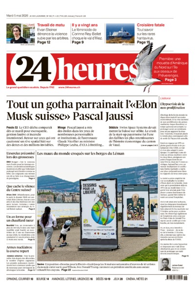 Dernière édition du journal 24 heures