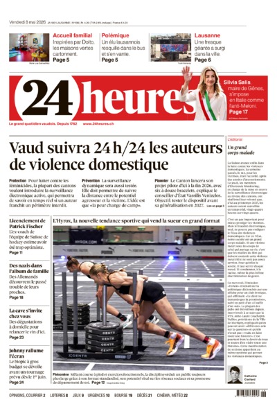 Dernière édition du journal 24 heures
