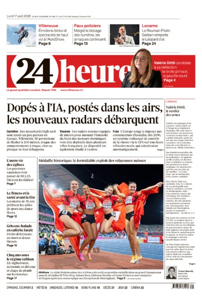 Dernière édition du journal 24 heures