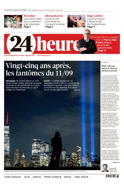 Dernière édition du journal 24 heures