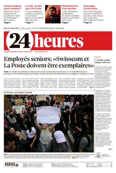 Dernière édition du journal 24 heures