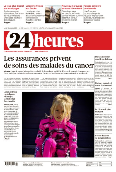 Dernière édition du journal 24 heures