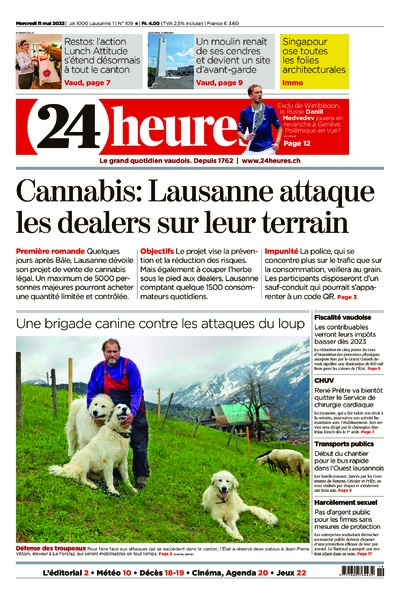 Dernière édition du journal 24 heures