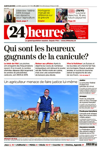 Dernière édition du journal 24 heures
