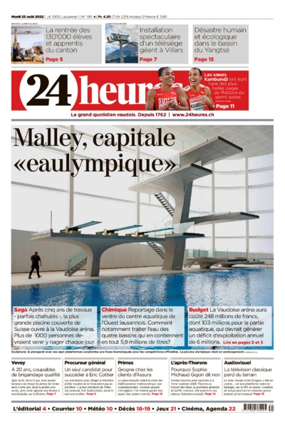 Dernière édition du journal 24 heures