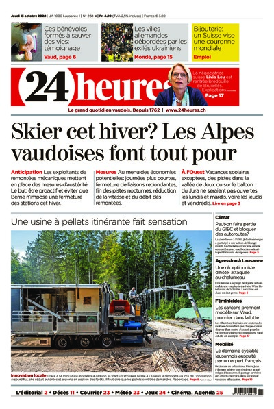 Dernière édition du journal 24 heures