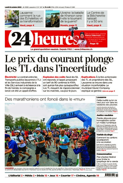 Dernière édition du journal 24 heures