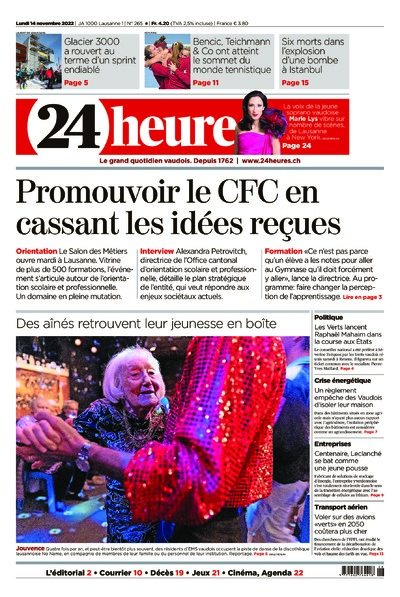 Dernière édition du journal 24 heures
