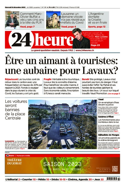 Dernière édition du journal 24 heures