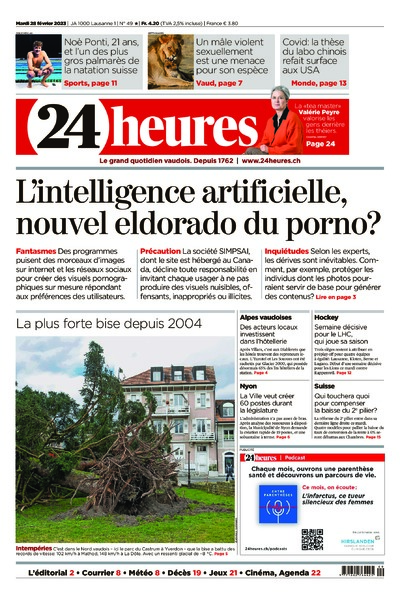Dernière édition du journal 24 heures