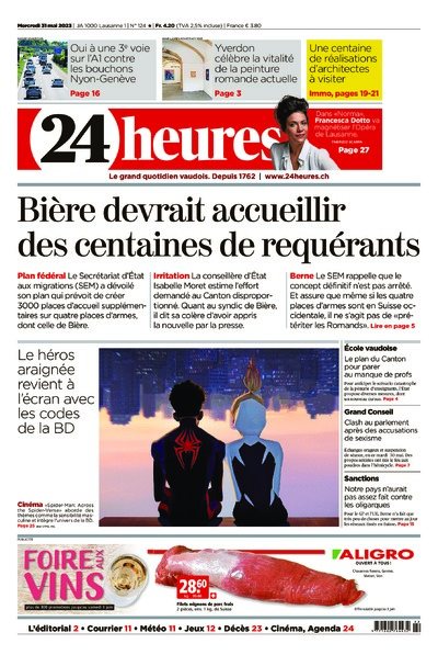 Dernière édition du journal 24 heures