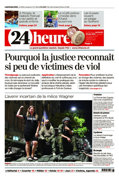 Dernière édition du journal 24 heures