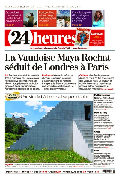 Dernière édition du journal 24 heures