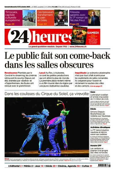 Dernière édition du journal 24 heures