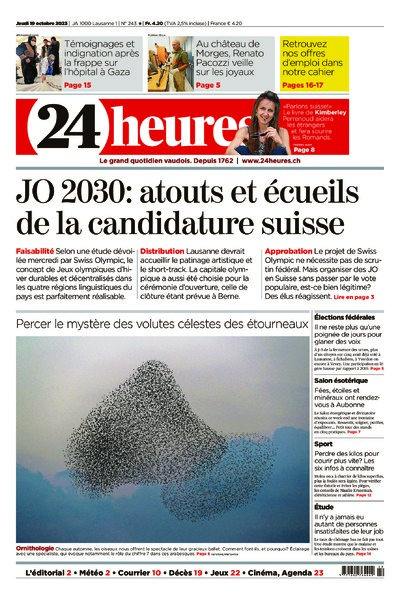 Dernière édition du journal 24 heures